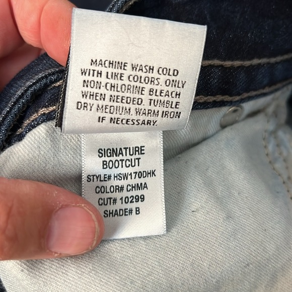 HUDSON LOW RISE SIGNATURE BOOTCUT DENIM  JEANS 27 - Picture 11 of 16